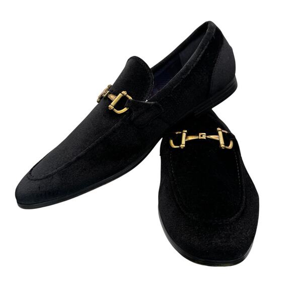 Steve Madden Men\'s Delrayy Black Velvet Loafers Shoes Size 11 main image 10